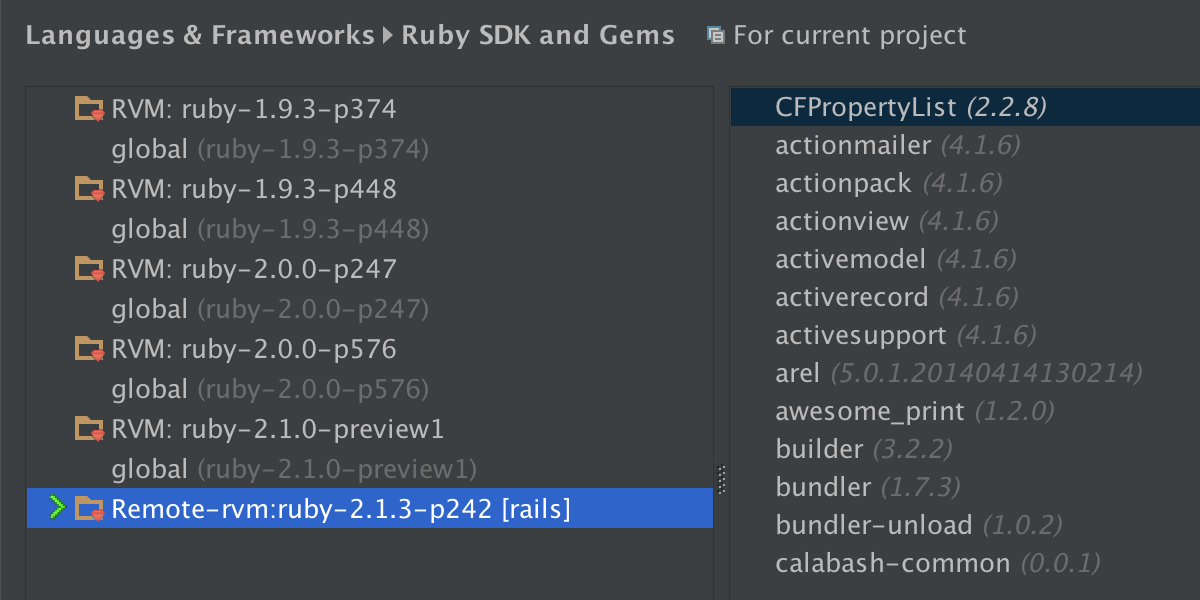 RVM como un SDK remoto