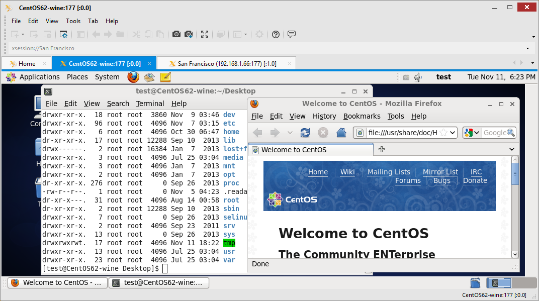 Escritorio remoto de Linux en Xbrowser